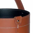 Stand de guarda-chuva de design em couro Regen regenerado, feito na Itália Viadurini