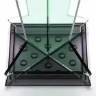 Guarda-chuva de design moderno em metacrilato colarato fabricado na Itália - papai Viadurini