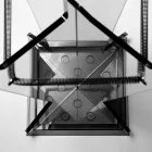 Guarda-chuva de design moderno em metacrilato colarato fabricado na Itália - papai Viadurini