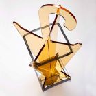Guarda-chuva de design moderno em metacrilato colarato fabricado na Itália - papai Viadurini