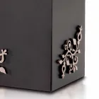 Porta-guarda-chuva de design retangular elegante e moderno em madeira decorada - Dekoro Viadurini