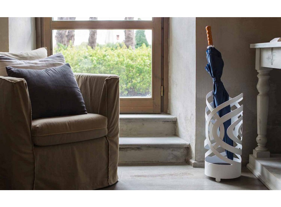 Guarda-chuva de design moderno em ferro colorido fabricado na Itália - Olfeo Viadurini