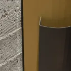 Suporte para guarda-chuva em chapa pintada de ouro e bronze Fabricado na Itália - Azalea Viadurini