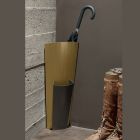 Suporte para guarda-chuva em chapa pintada de ouro e bronze Fabricado na Itália - Azalea Viadurini