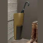 Suporte para guarda-chuva em chapa pintada de ouro e bronze Fabricado na Itália - Azalea Viadurini
