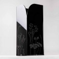 Suporte de guarda-chuva moderno em preto ou acrílico transparente com gravura - Florinto