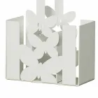 Suporte de talheres de mesa moderno em ferro branco, bege ou marfim fabricado na Itália - Laida Viadurini