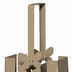 Suporte de talheres de mesa moderno em ferro branco, bege ou marfim fabricado na Itália - Laida Viadurini