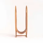 Porta-revistas em aço redondo com design feito na Itália - Concha Viadurini