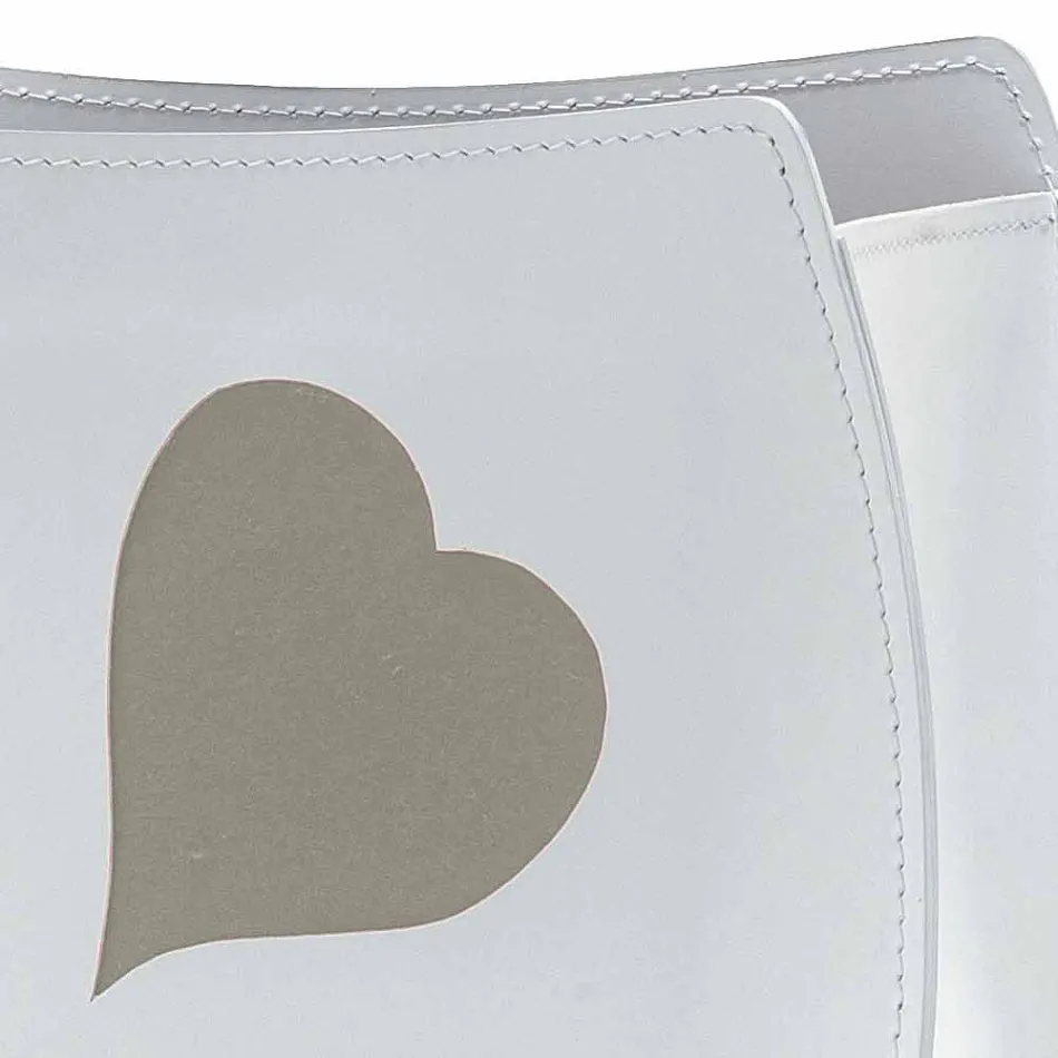 Estante de revistas em couro com design moderno da Beatrice Viadurini