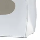 Estante de revistas em couro com design moderno da Beatrice Viadurini