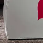 Estante de revistas em couro com design moderno da Beatrice Viadurini