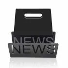 Porta-revistas de design em plexiglás preto ou transparente fabricado na Itália - Omar Viadurini