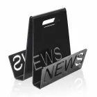 Porta-revistas de design em plexiglás preto ou transparente fabricado na Itália - Omar Viadurini