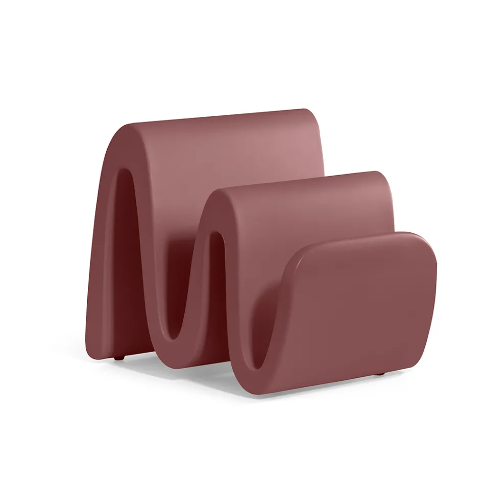 Porta-revistas moderno em polietileno colorido fabricado na Itália - Munoz Viadurini