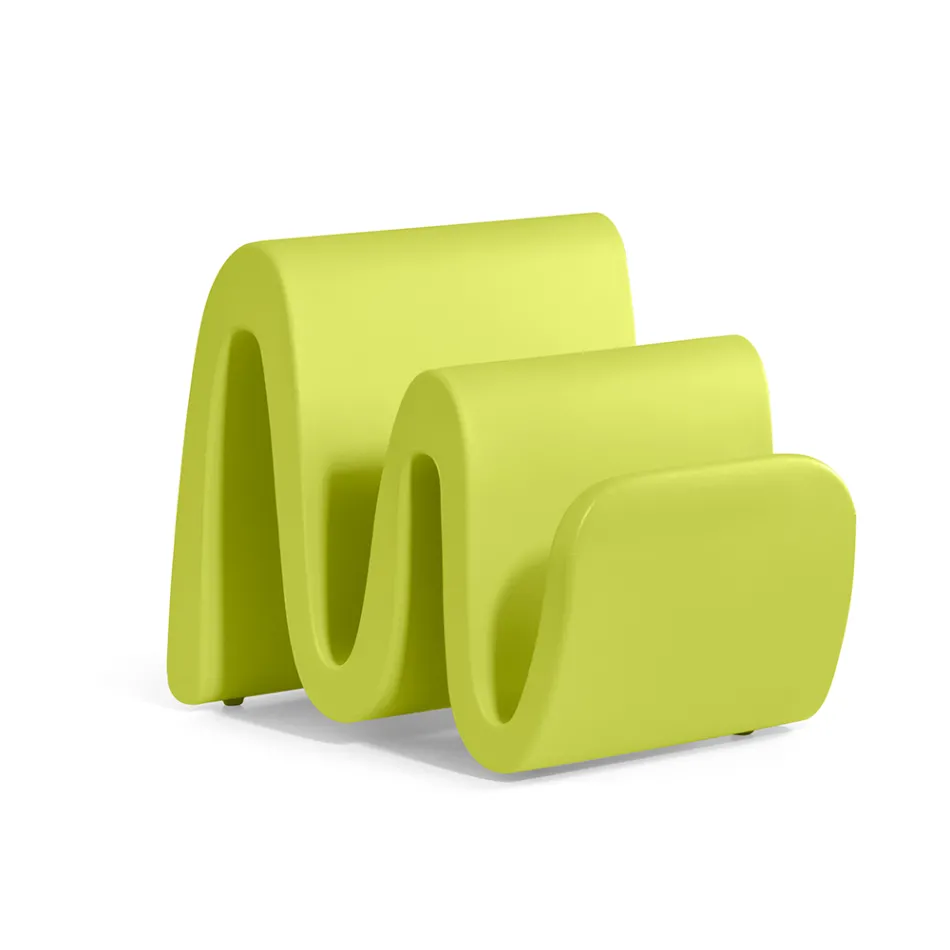 Porta-revistas moderno em polietileno colorido fabricado na Itália - Munoz Viadurini