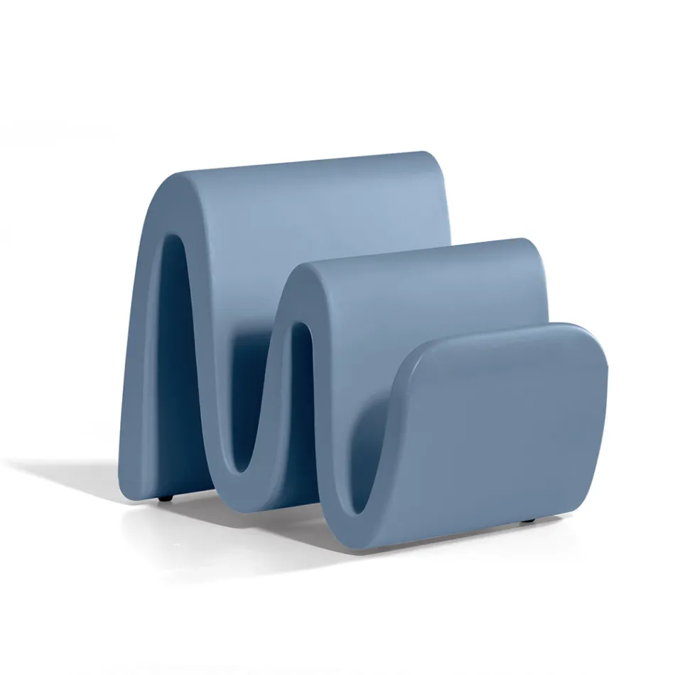 Porta-revistas de polietileno colorido moderno fabricado na Itália - Muñoz Viadurini