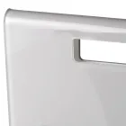 Porta-revistas para sala de estar em cristal acrílico colorido Made in Italy - Osafo Viadurini