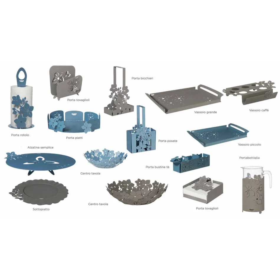 Suporte para rolos de cozinha de design moderno em ferro fabricado na Itália - Marken Viadurini