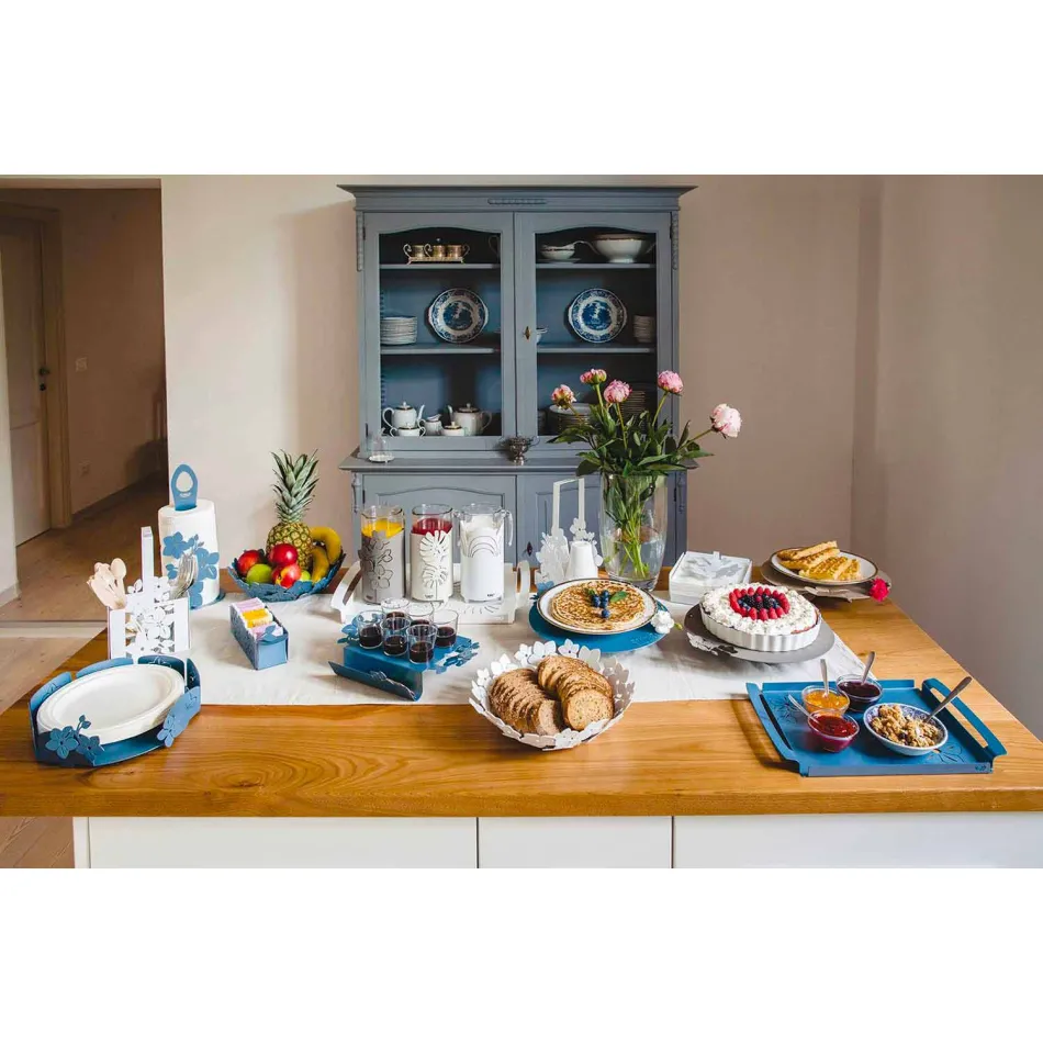 Suporte para rolos de cozinha de design moderno em ferro fabricado na Itália - Marken Viadurini