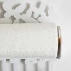 Suporte para rolo de parede em ferro branco ou bege fabricado na Itália - Leiden Viadurini