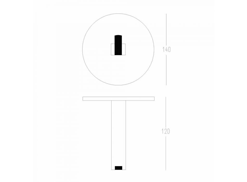 Porta-papel e Pin em Corian Branco ou com Enchimento Preto, Banheiro Design - Elono Viadurini