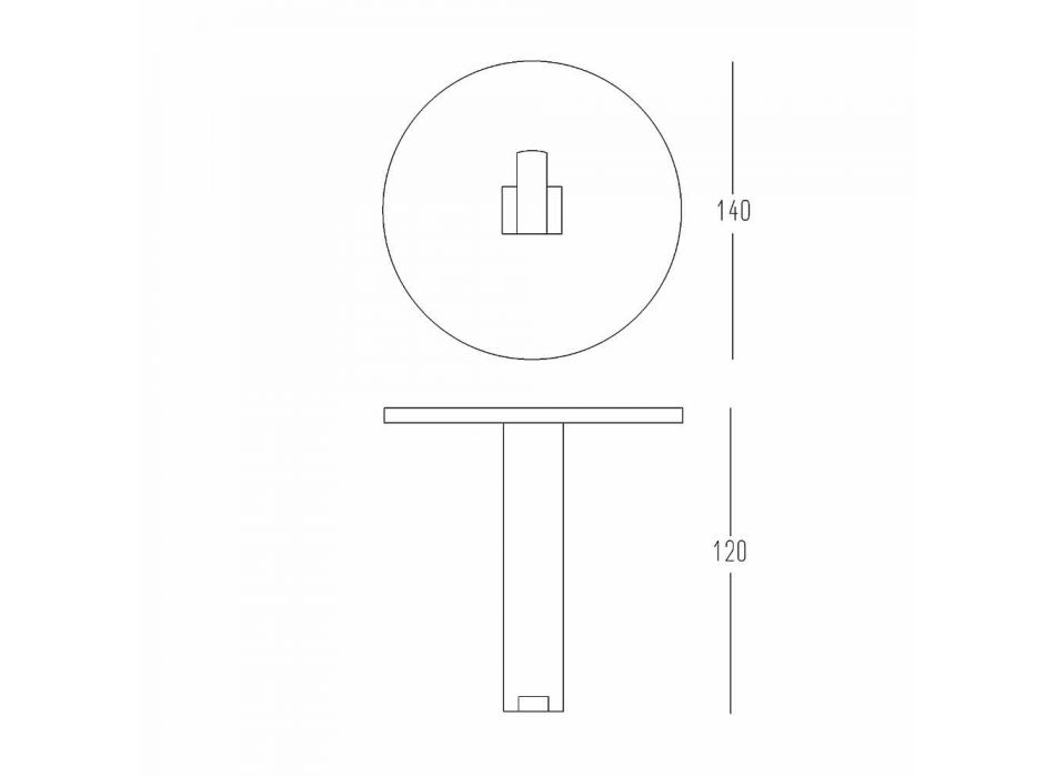 Porta-papel e Pin em Corian Branco ou com Enchimento Preto, Banheiro Design - Elono Viadurini
