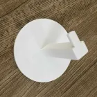 Porta-papel higiênico em Corian Branco ou com Encaixe Preto, Fabricado na Itália - Elono Viadurini