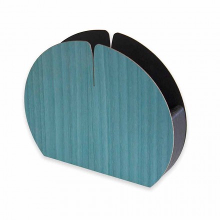 Porta-guardanapos de mesa moderno em madeira natural fabricada na Itália - Stan Viadurini