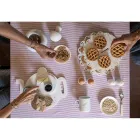 Taça de ovo de design em mármore de Carrara branco fabricado na Itália, 2 peças - Picca Viadurini