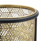 Suporte para panela dupla de ferro redondo de design moderno - Addie Viadurini