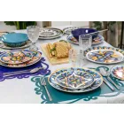 Talheres de Serviço de Design em Aço Cetim 24 Peças Completas - Fayette Viadurini