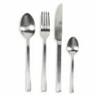 Talheres de Serviço de Design em Aço Cetim 24 Peças Completas - Fayettepos Viadurini