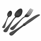 Talheres de aço com design luxuoso vintage colorido efeito 24 peças - Tigger Viadurini