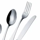 Talheres de aço com design luxuoso vintage colorido efeito 24 peças - Tigger Viadurini