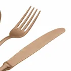 Talheres de aço com design luxuoso vintage colorido efeito 24 peças - Tigger Viadurini