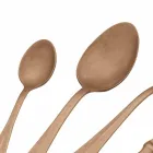 Talheres de aço com design luxuoso vintage colorido efeito 24 peças - Tigger Viadurini