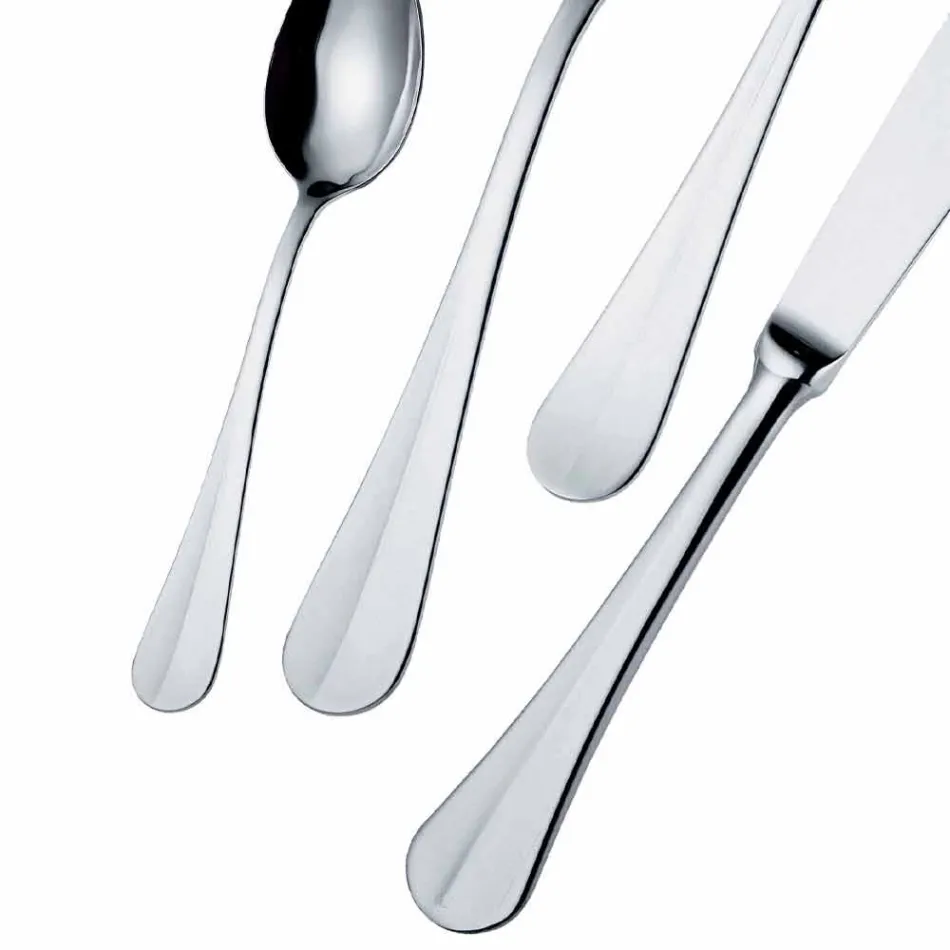 Talheres de aço com design luxuoso vintage colorido efeito 24 peças - Tigger Viadurini