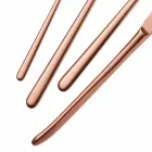 Talheres de luxo de aço inoxidável polido ou colorido com jato de areia 24 peças - Lapis Viadurini