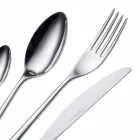 Talheres de luxo de aço inoxidável polido ou colorido com jato de areia 24 peças - Lapis Viadurini