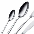 Talheres de luxo de aço inoxidável polido ou colorido com jato de areia 24 peças - Lapis Viadurini