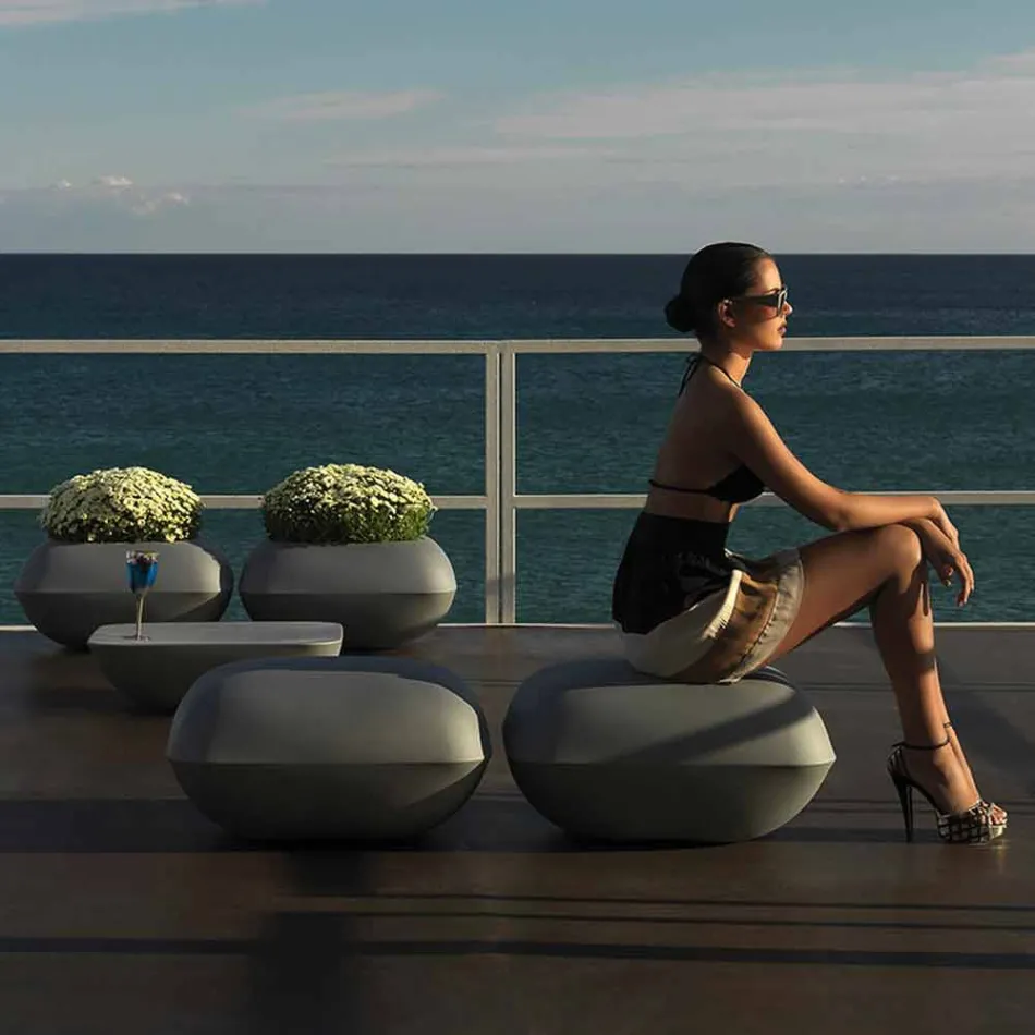 Almofada by Vondom design pufe ao ar livre em polietileno. 67x67 cm Viadurini