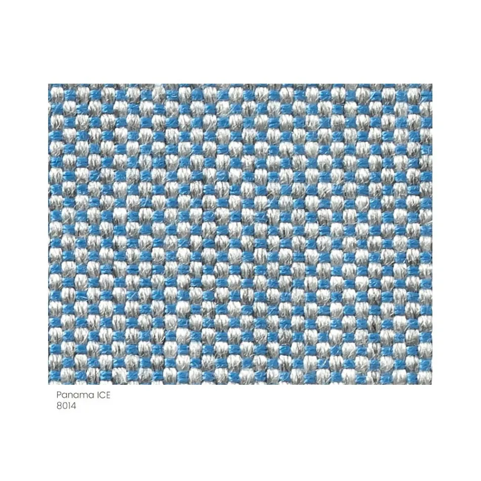 Pufe de jardim acolchoado e coberto em tecido fabricado na Itália - Manteiga Viadurini