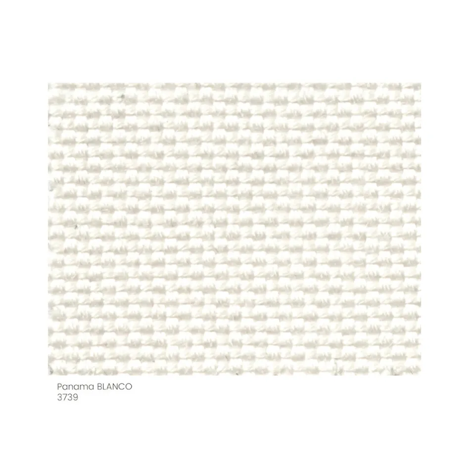 Pufe de jardim acolchoado e coberto em tecido fabricado na Itália - Manteiga Viadurini