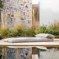 Pufe com sofá-cama individual outdoor design de alta qualidade feito na Itália - Emanuela