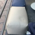 Pufe otomano retangular macio para uso interno e externo em tecido - Naemi Viadurini