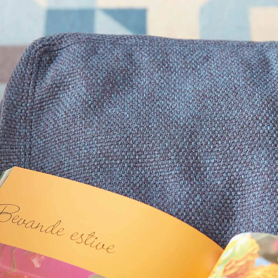 Pufe otomano retangular macio para uso interno e externo em tecido - Naemi Viadurini