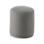 Pufe redondo macio para sala interna ou externa em tecido colorido - Naemi Viadurini