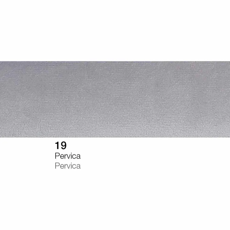 Pufe de apoio para os pés redondo forrado de tecido feito na Itália - Gigno Viadurini