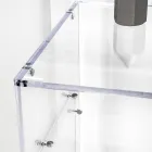 Mesa de escritório prática e independente em acrílico transparente, fabricada na Itália - Ghea Viadurini